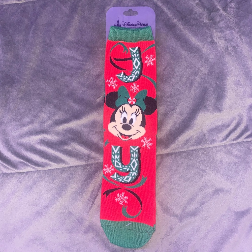 Minnie Mouse crew holiday socks